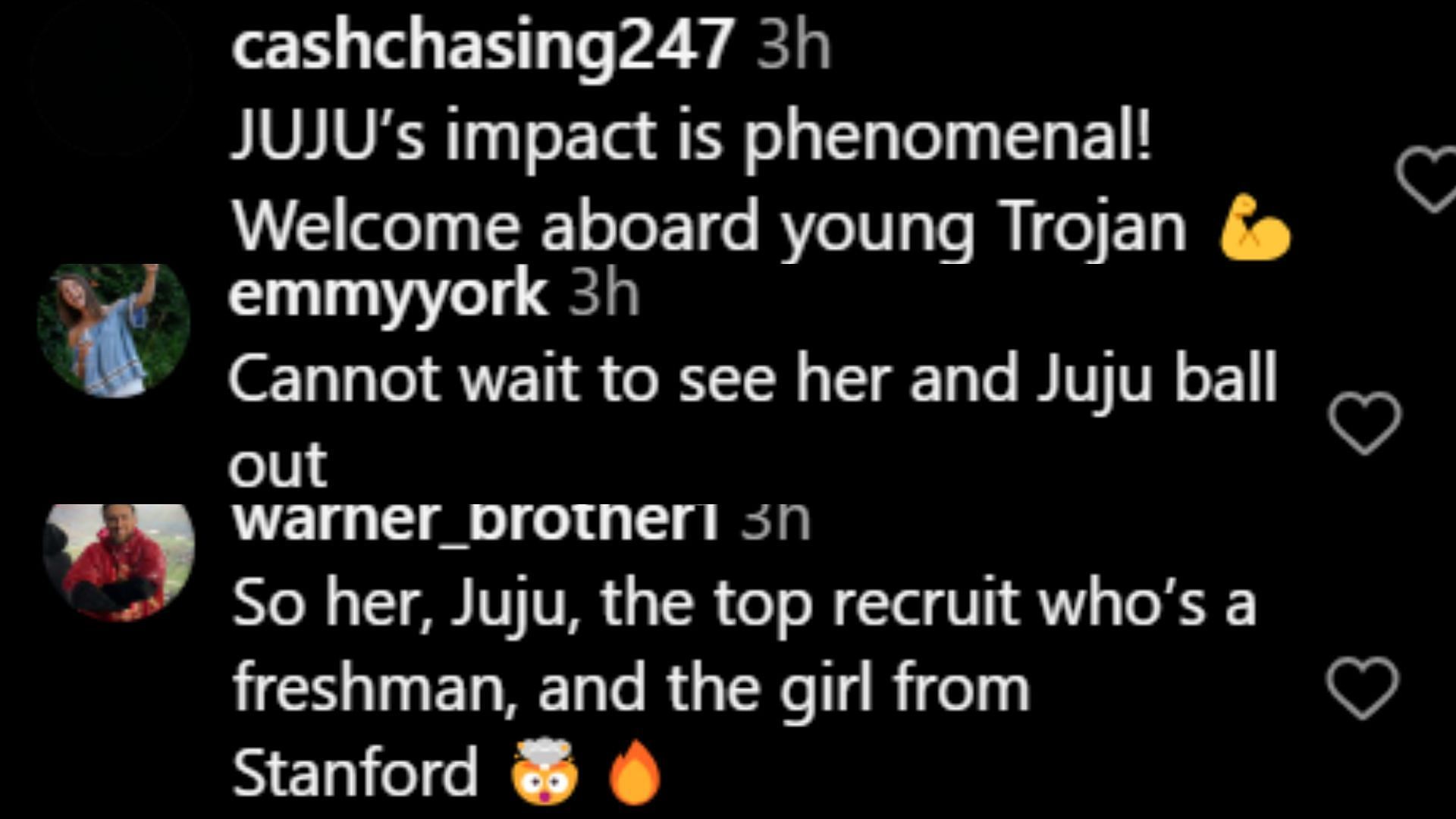 College hoops fans react to JuJu Watkins&#039; impact on the USC Trojans