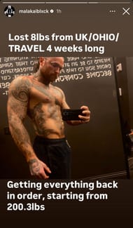 Malakai Black's Instagram story