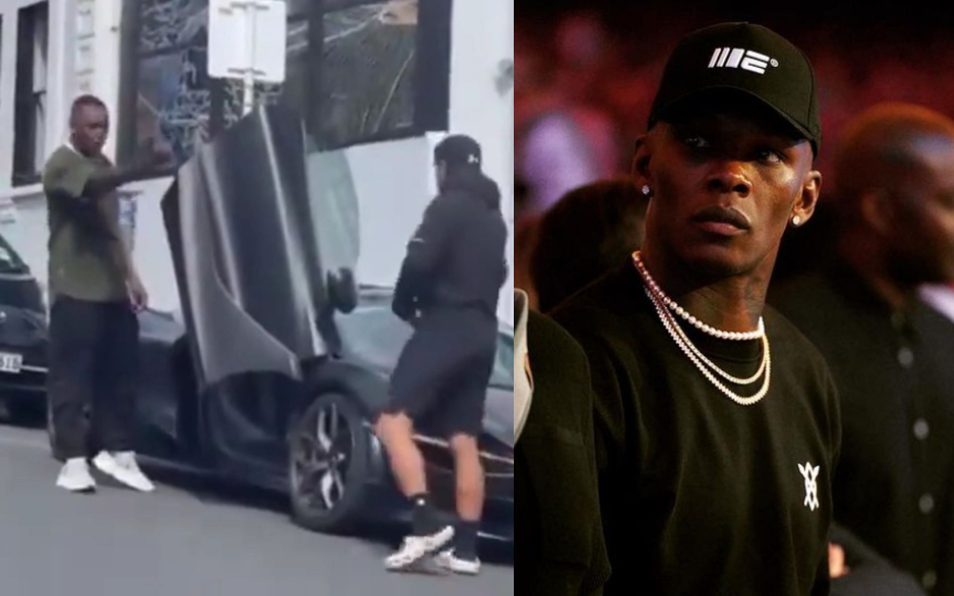 Israel Adesanya issues statement on road rage incident [Images courtesy: @stylebender on Instagram and @XcellentMMA on X]