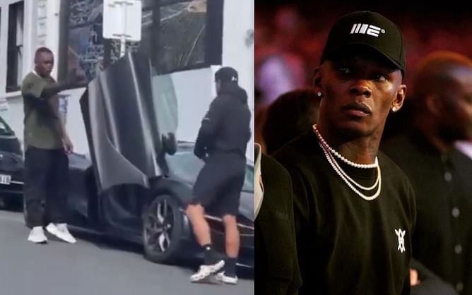 Israel Adesanya issues statement alleging racial abuse after video of street altercation with a man goes viral: "I felt threatened"