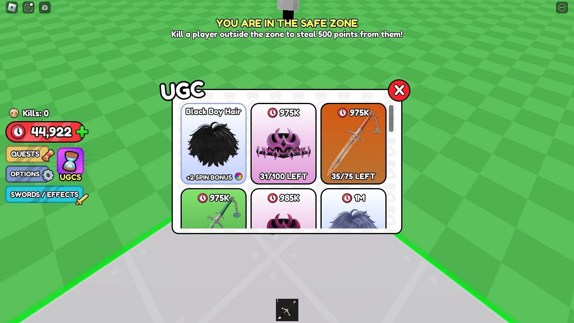 Purchase UGC easily with codes (Image via Roblox)