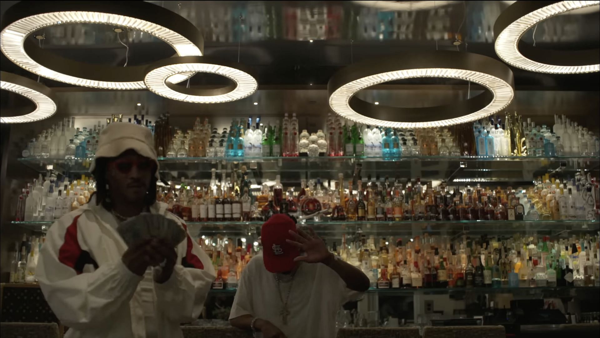 A screenshot of Future and Metro Boomin in the music video for 