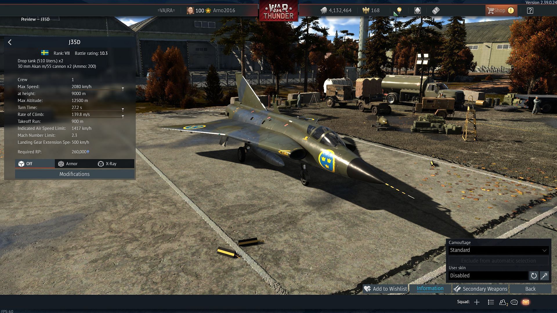 The &#039;Draken&#039; is one of Sweden&#039;s most iconic planes (Image via Gaijin Entertainment)