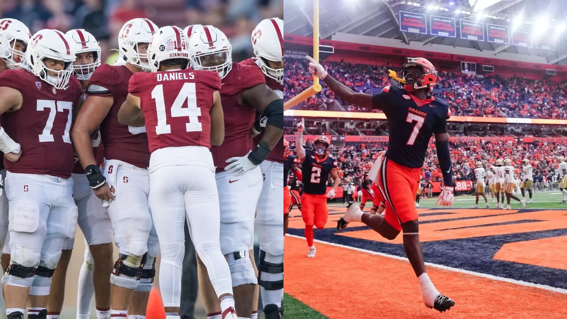 Images courtesy of Syracuse &amp; Stanford Athletics