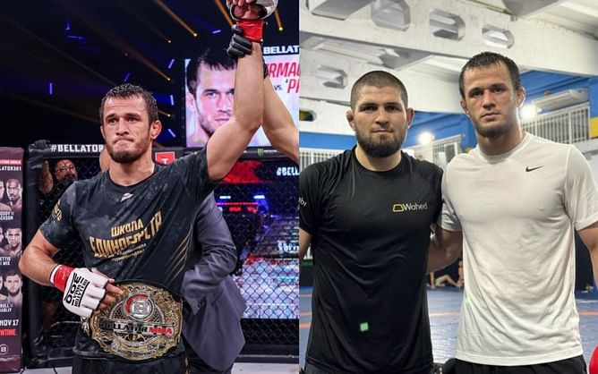 "I hope Khabib is going to put the belt on my waist" - Usman Nurmagomedov vows to "maul" Alexandr Shabliy at Bellator San Deigo