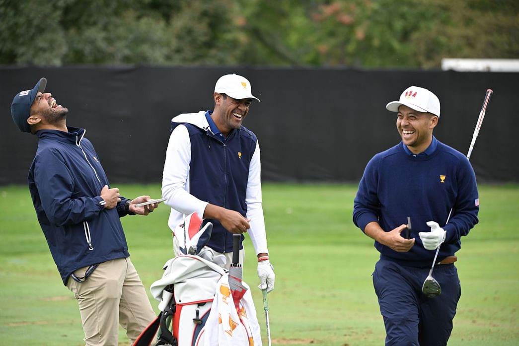 Patrick Cantlay shows up for Presidents Cup wearing Team USA cap after