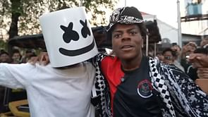 IShowSpeed meets EDM artist Marshmallow lookalike in Indonesia