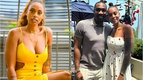 "Oh lordy": Gilbert Arenas gushes over girlfriend Melli Monaco's asymmetrical dress and box-braid look for beach photoshoot