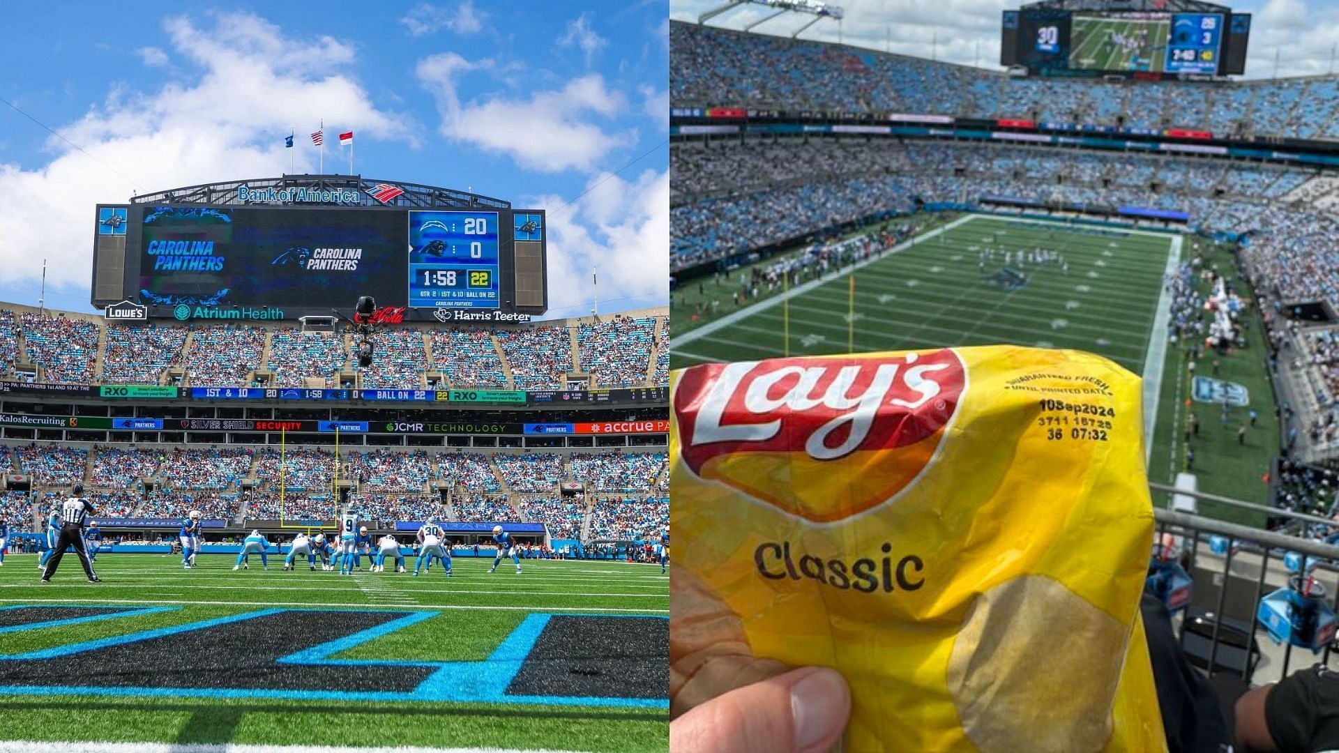 Bank of America Stadium purportedly sells expired chips