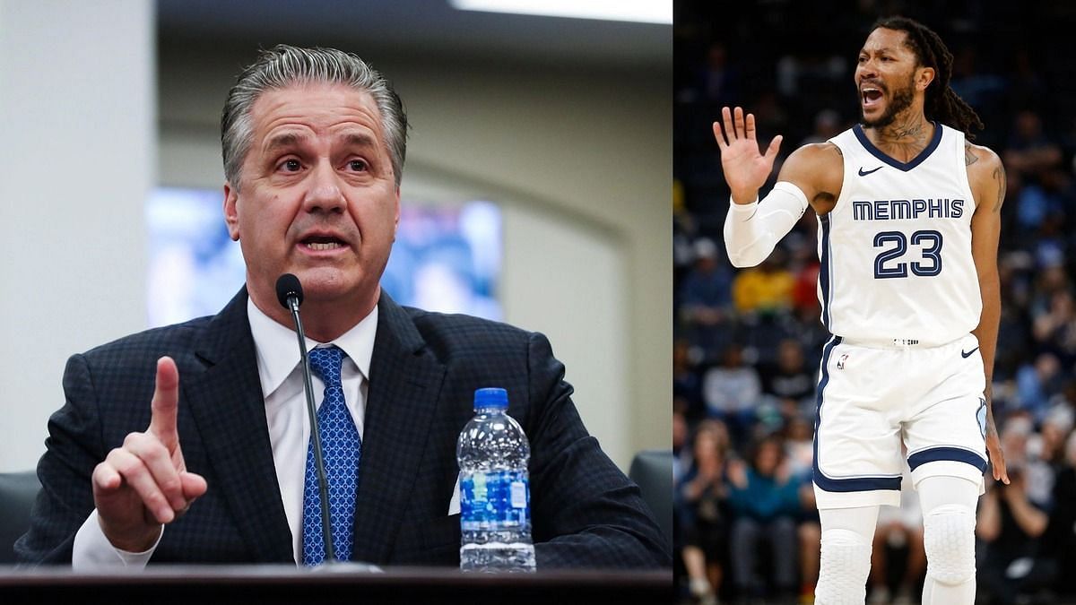 John Calipari, Derrick Rose (Image Credits: IMAGN)