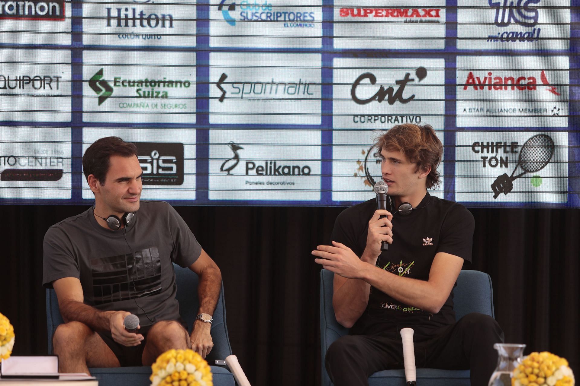 Roger Federer and Alexander Zverev (Source: Getty)