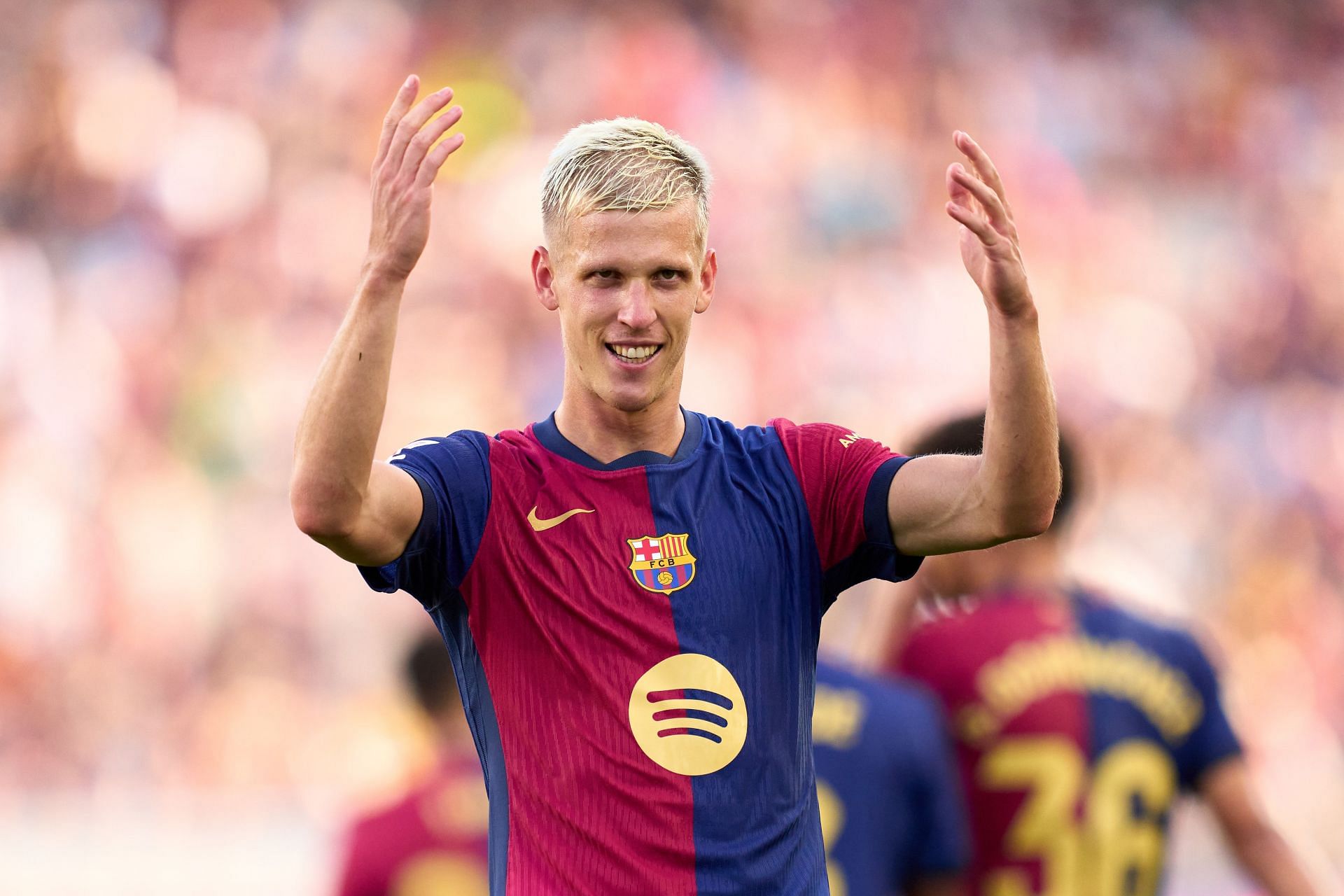 Dani Olmo arrived at Camp Nou this year