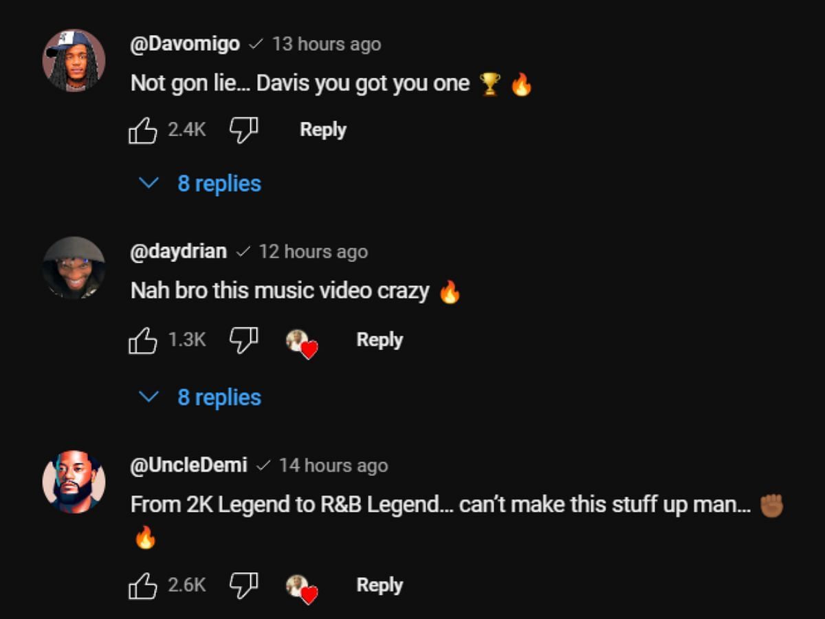 Fans praise ImDavisss over recent music video (Image via YouTube/ImDavisss)