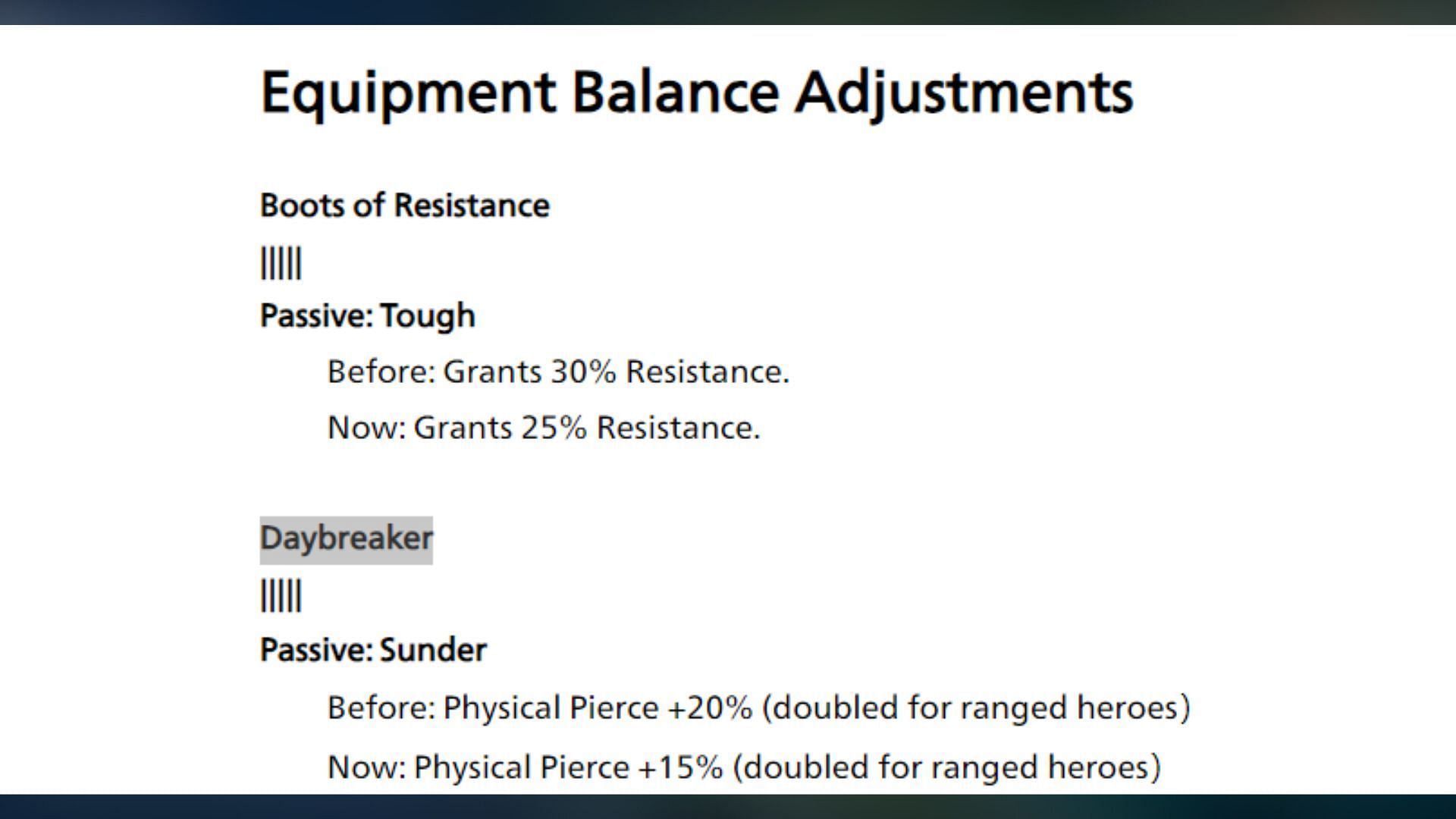 Level Infinite has adjusted three equipment in Season 7 (Image via Level Infinite)