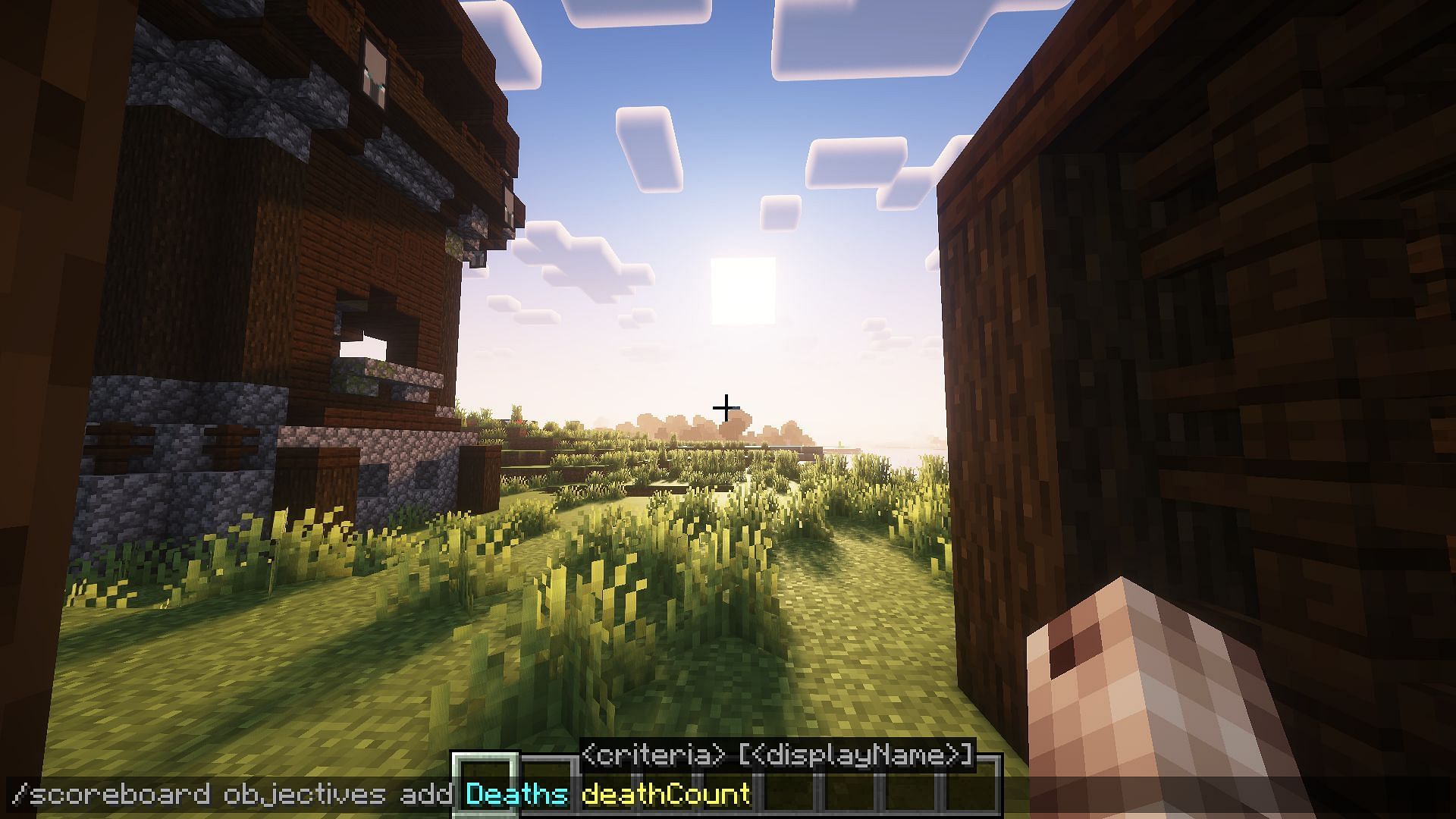 Commands can be used to display a death counter in Minecraft Java (Image via Mojang)