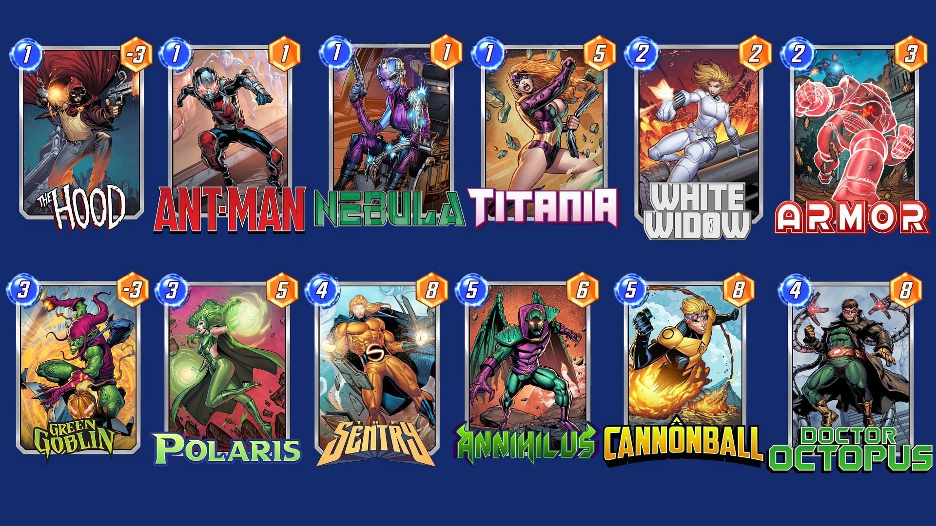 The Widow Ball Deck in Marvel Snap (Image via Nuverse)