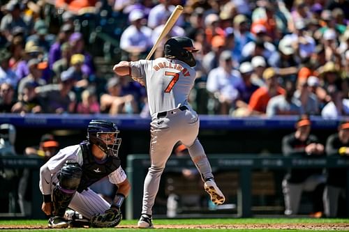 Jackson Holliday prepares to swing (image credit: Getty)