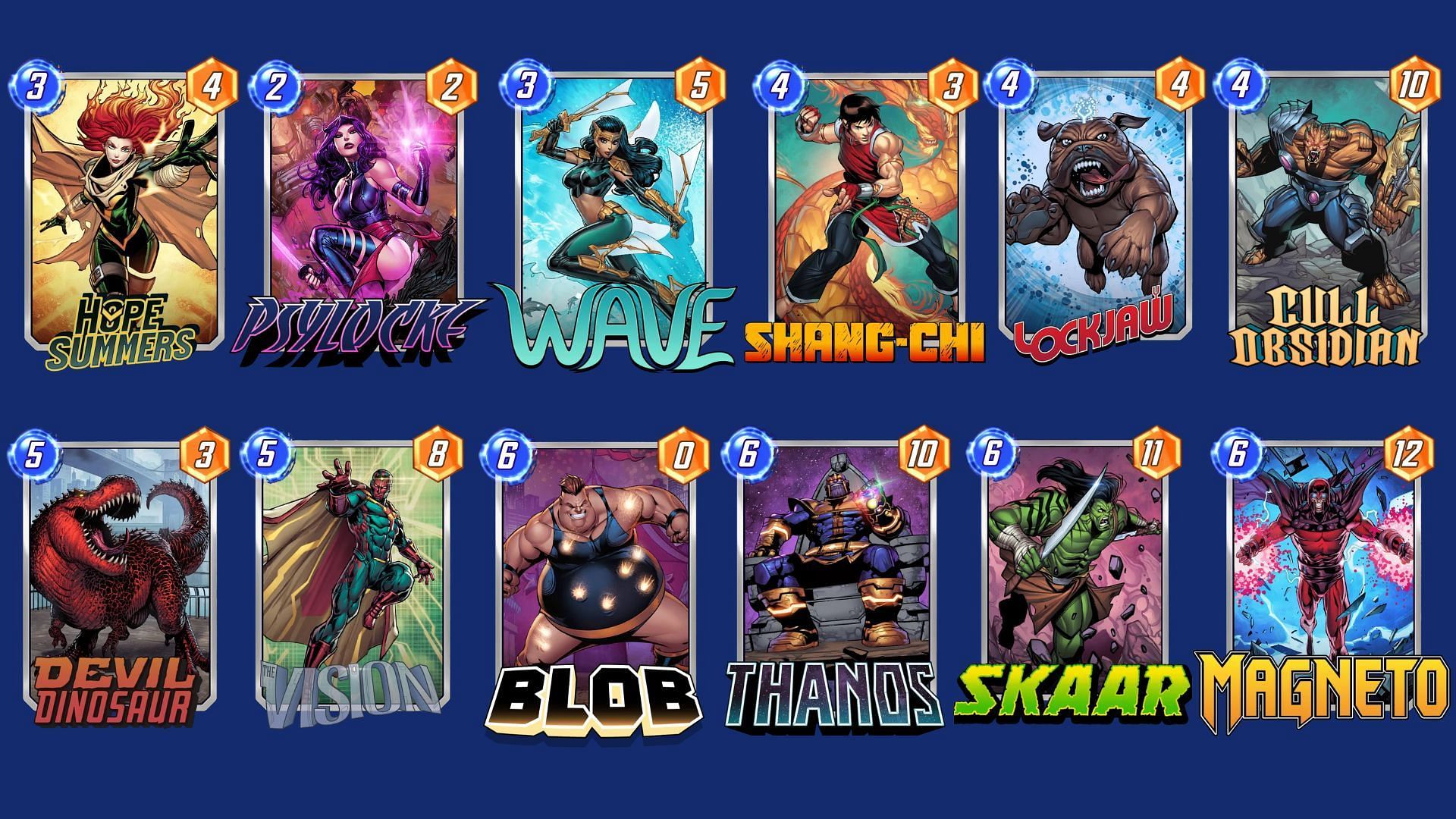 The Hope Thanos Deck in Marvel Snap (Image via Nuverse)