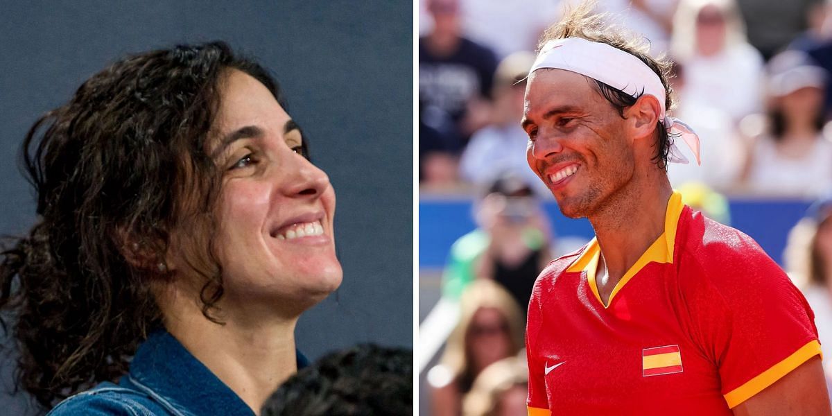 Rafael Nadal  and wife Maria Perell&oacute;. Source: Getty