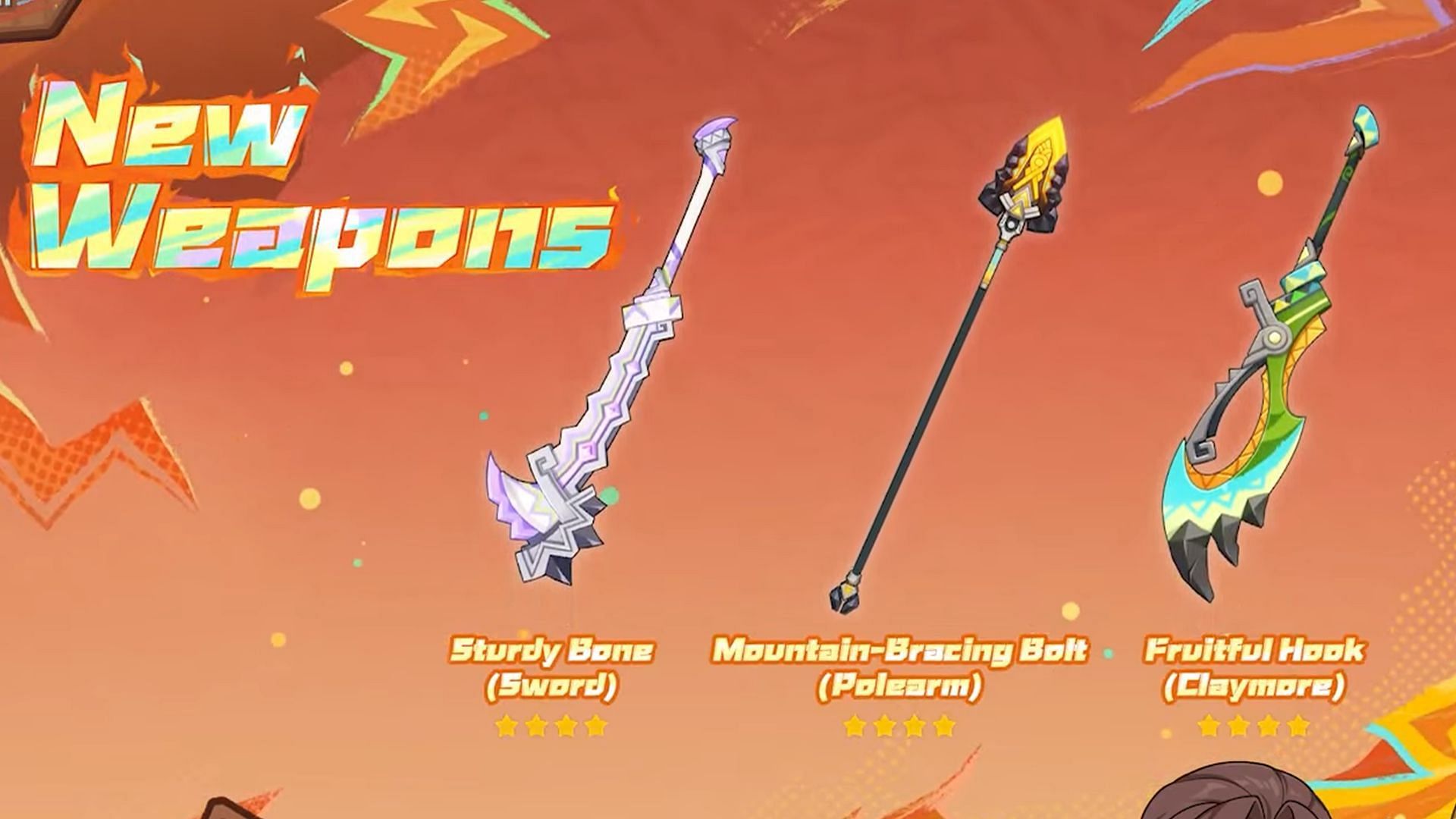 Three new 4-Star weapons will also be released (Image via HoYoverse)