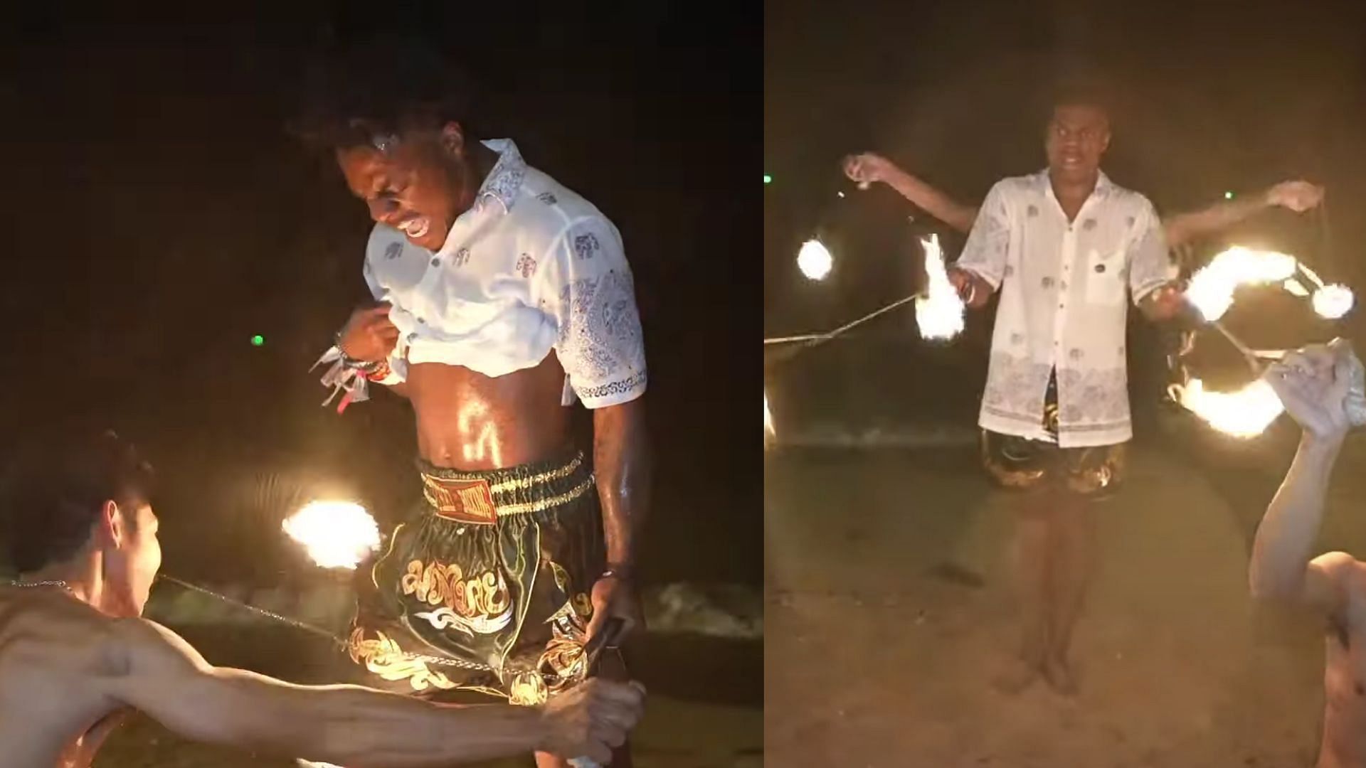 IShowSpeed almost hurt himself while on a beach in Thailand (Images via IShowSpeed/YouTube)