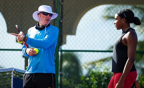 Coco Gauff with former coach Brad Gilbert (Source: Getty)