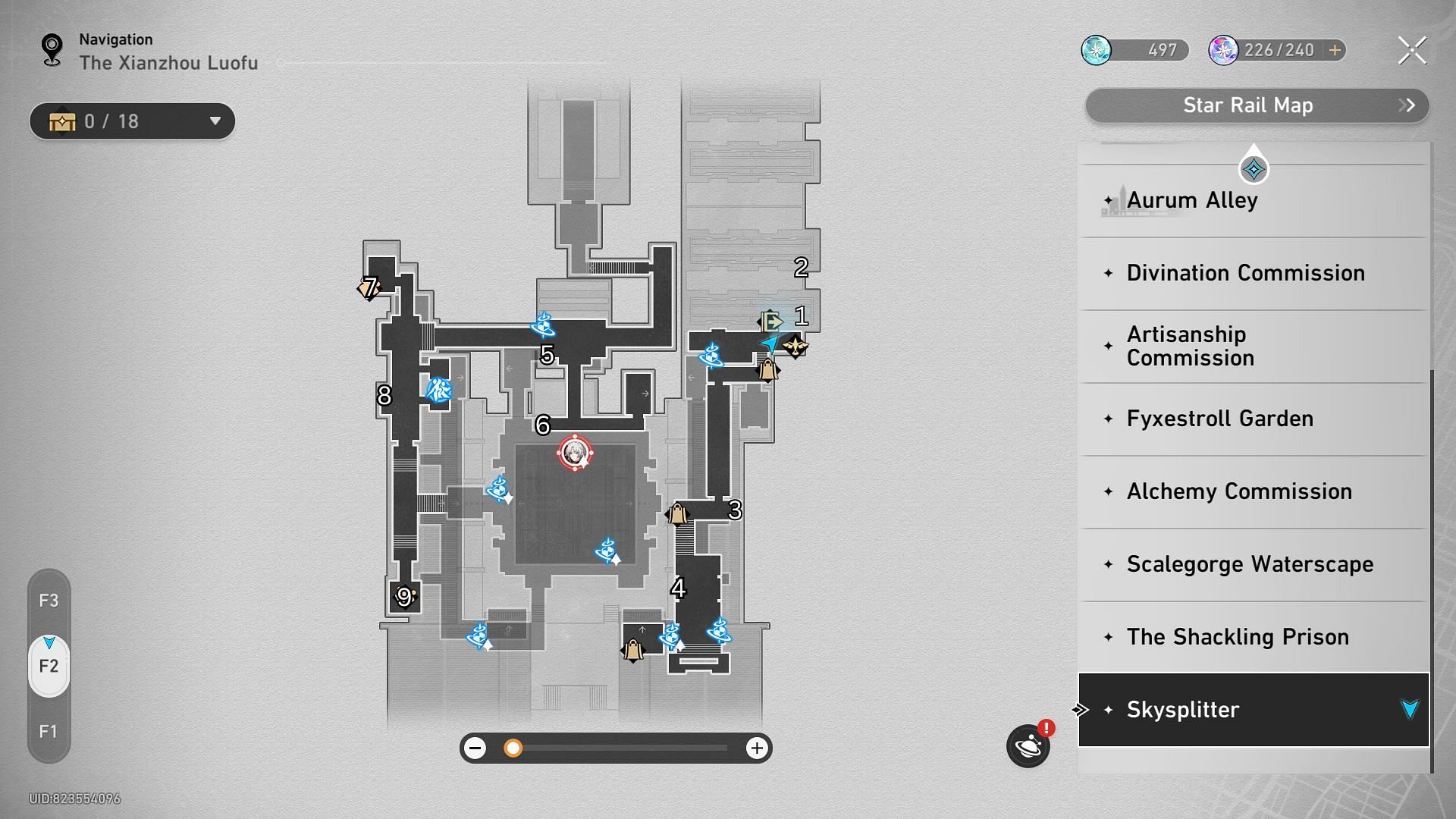 All floor two treasure chest spots (Image via HoYoverse)