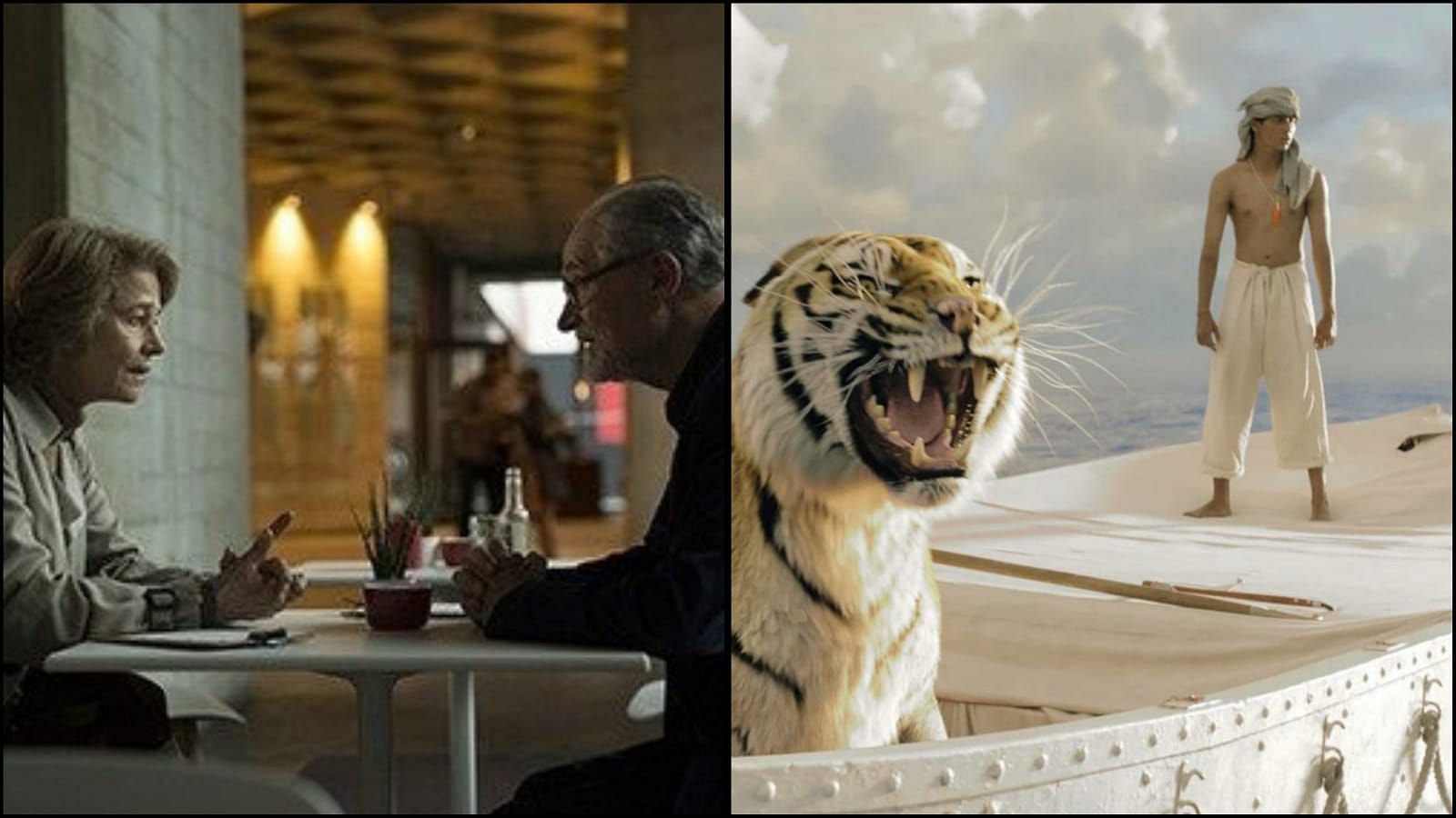 Life of Pi and The Sense of an Ending (Image via Academy Museum and IMBD/@studiocanaluk)