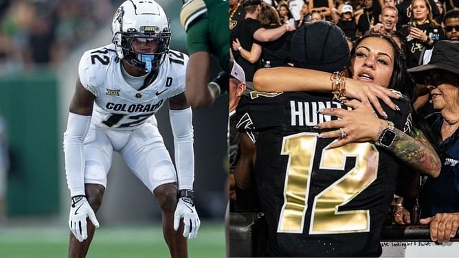 Travis Hunter shares wholesome snaps to celebrate fiancée's role in his success; receives heartwarming reply in return