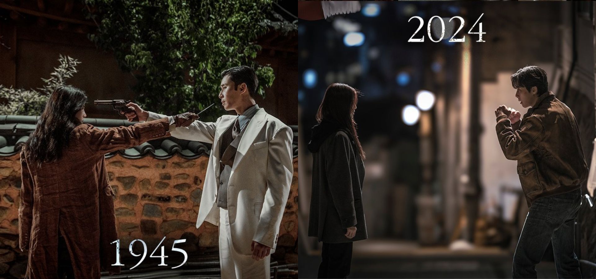 Gyeonseong Creature season 2 time skip parallels. (Image via X/@kdrama_menfess, Netflix)