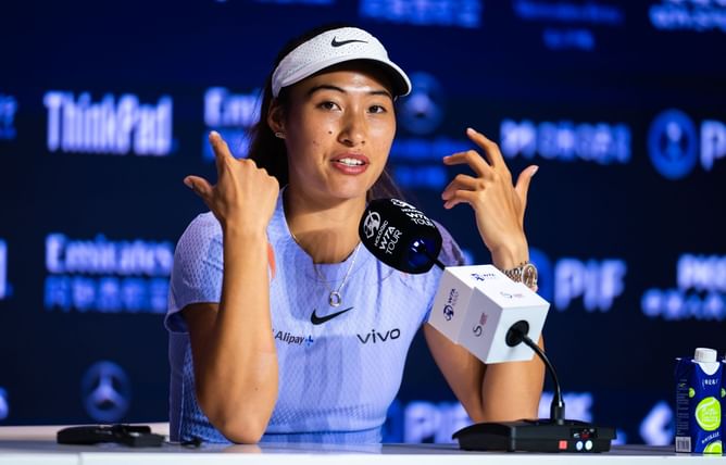 "It's really her job to know";"Giving major 'I don’t follow women tennis' vibes": Fans baffled by Zheng Qinwen's 'shocking' admission about WTA Finals