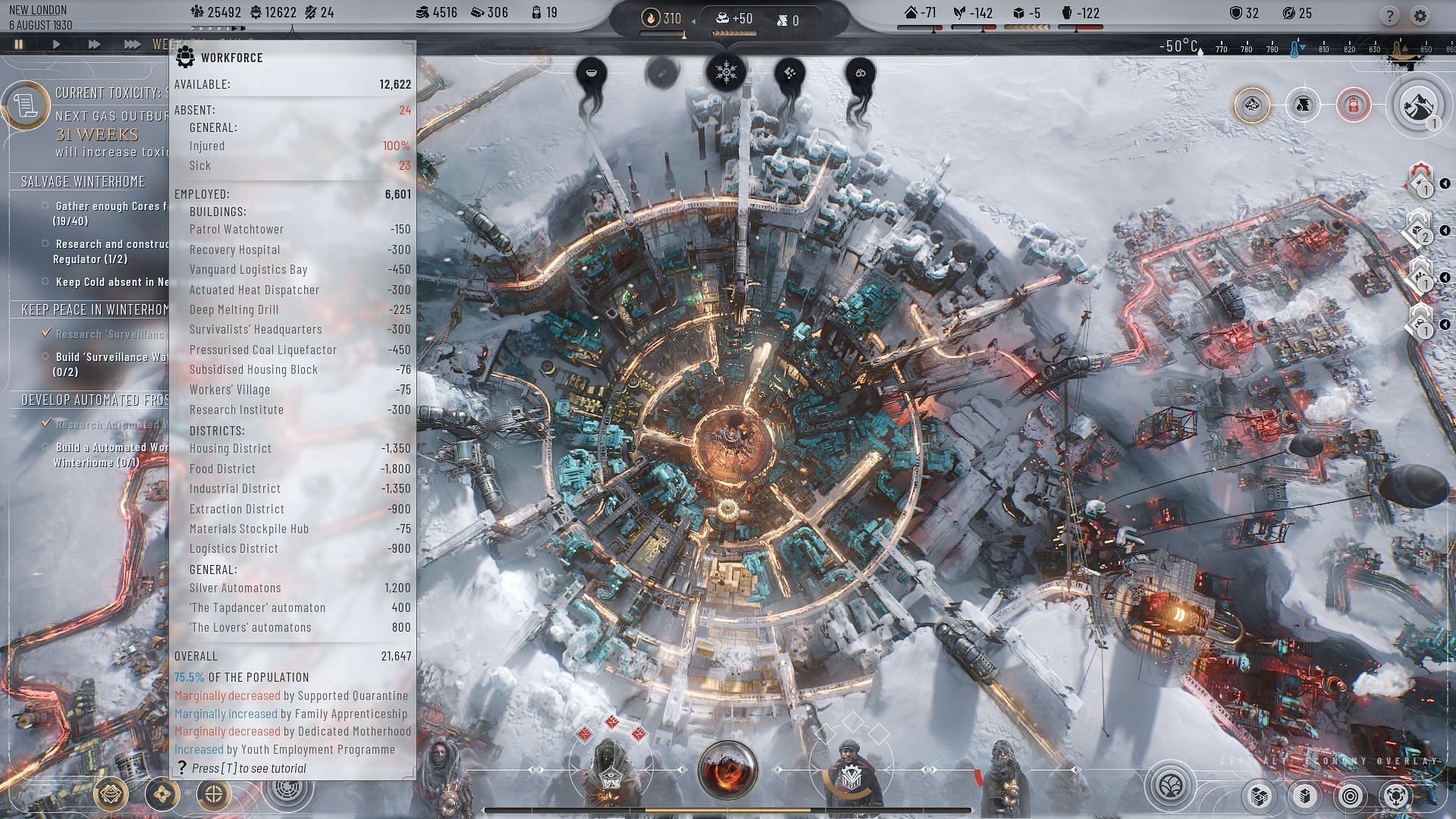 Use of Coal Liquefaction in Frostpunk 2 explored (Image via 11 Bit Studios)