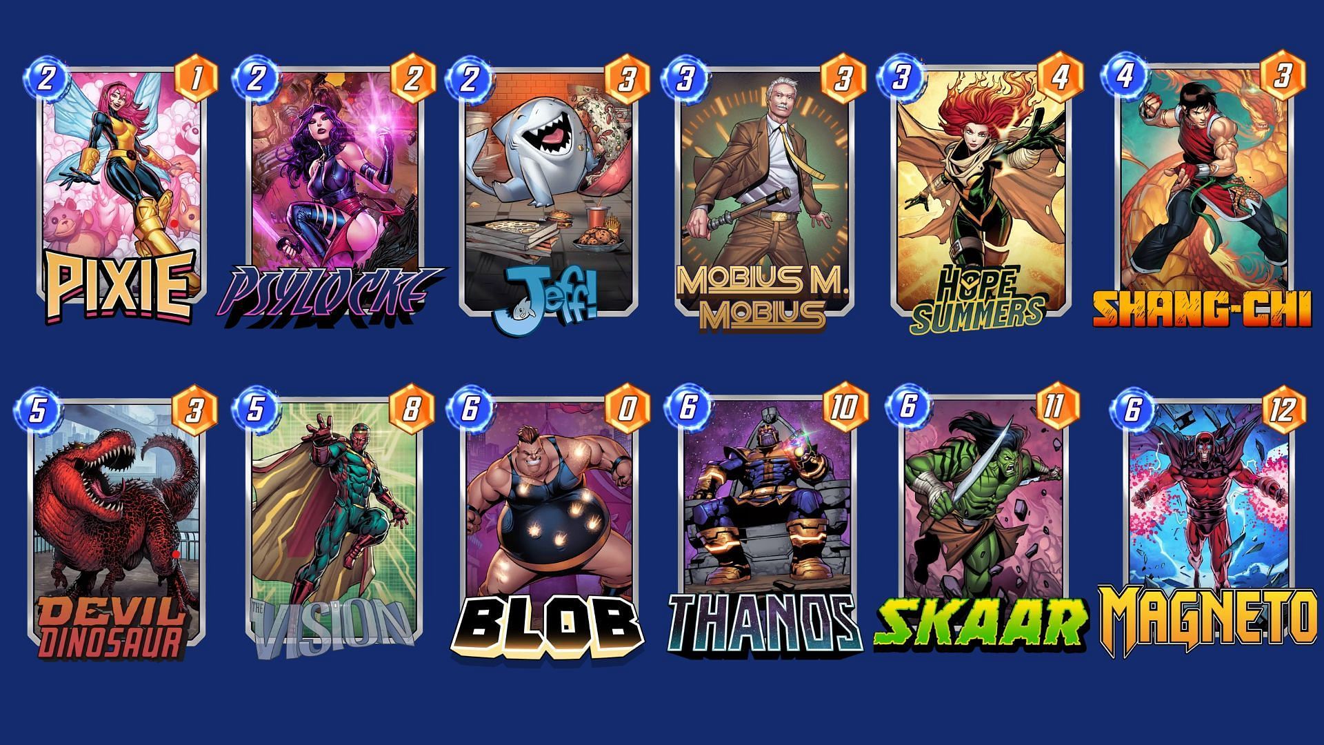 The ThanoHope Pixie Deck in Marvel Snap (Image via Nuverse)