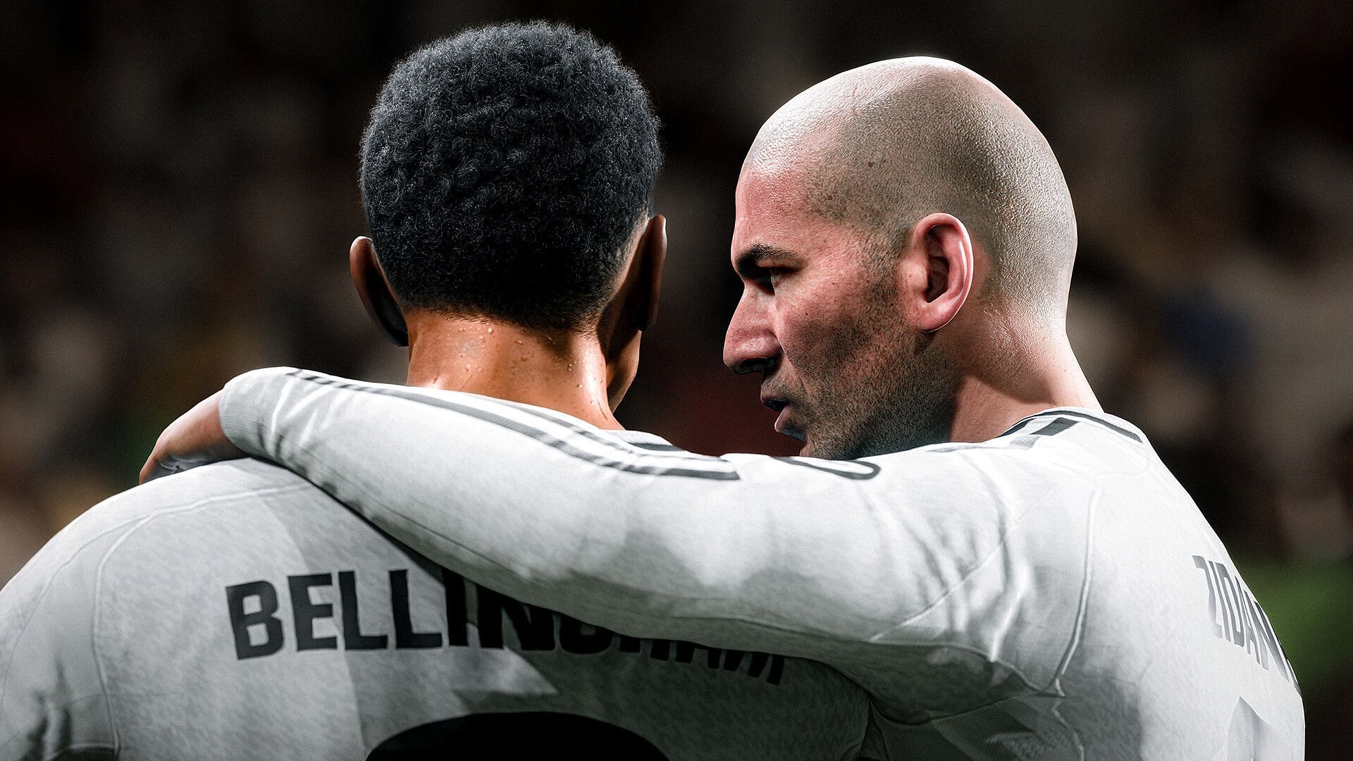 Zidane and Bellingham in one frame of EA FC 25 (Image via EA FC 25)