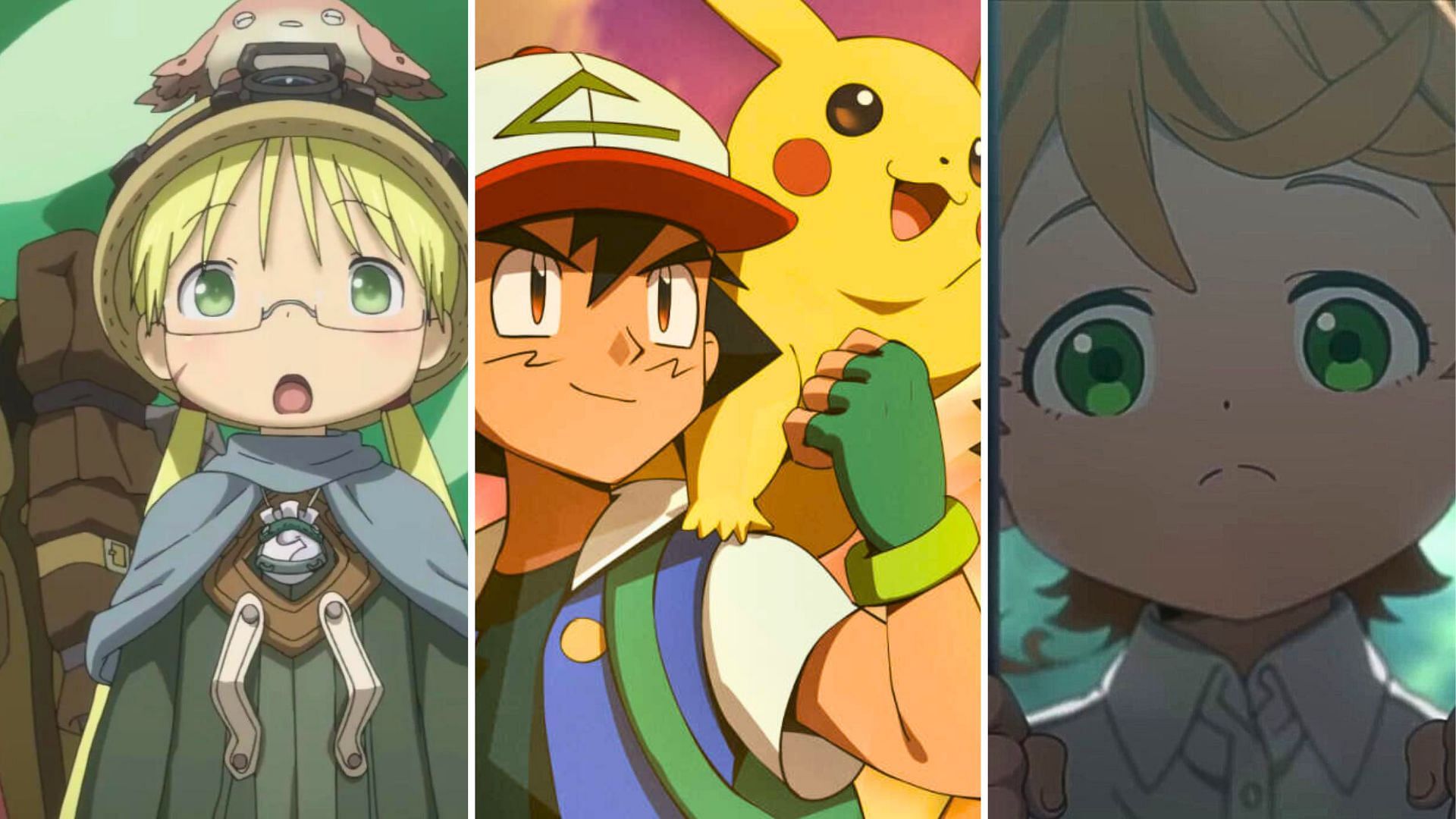 Made in Abyss, Pok&eacute;mon, The Promised Neverland