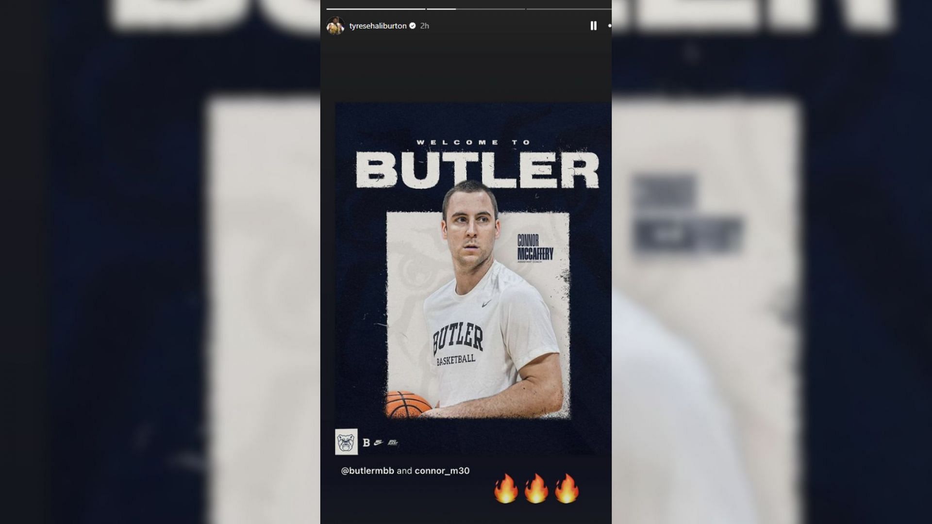 Tyrese Haliburton reacts to Butler&#039;s hiring of McCaffery