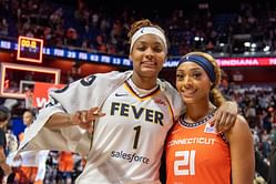 Watch: DiJonai Carrington spotted leaving casino with girlfriend NaLyssa Smith seemingly after Game 1 of playoff series