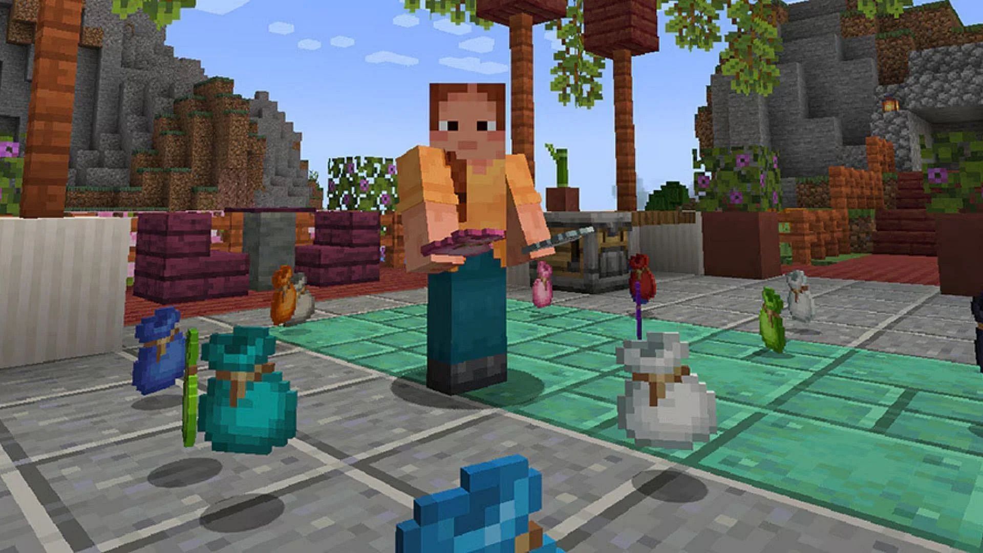 Bundles can be dyed in Minecraft (Image via Mojang Studios)