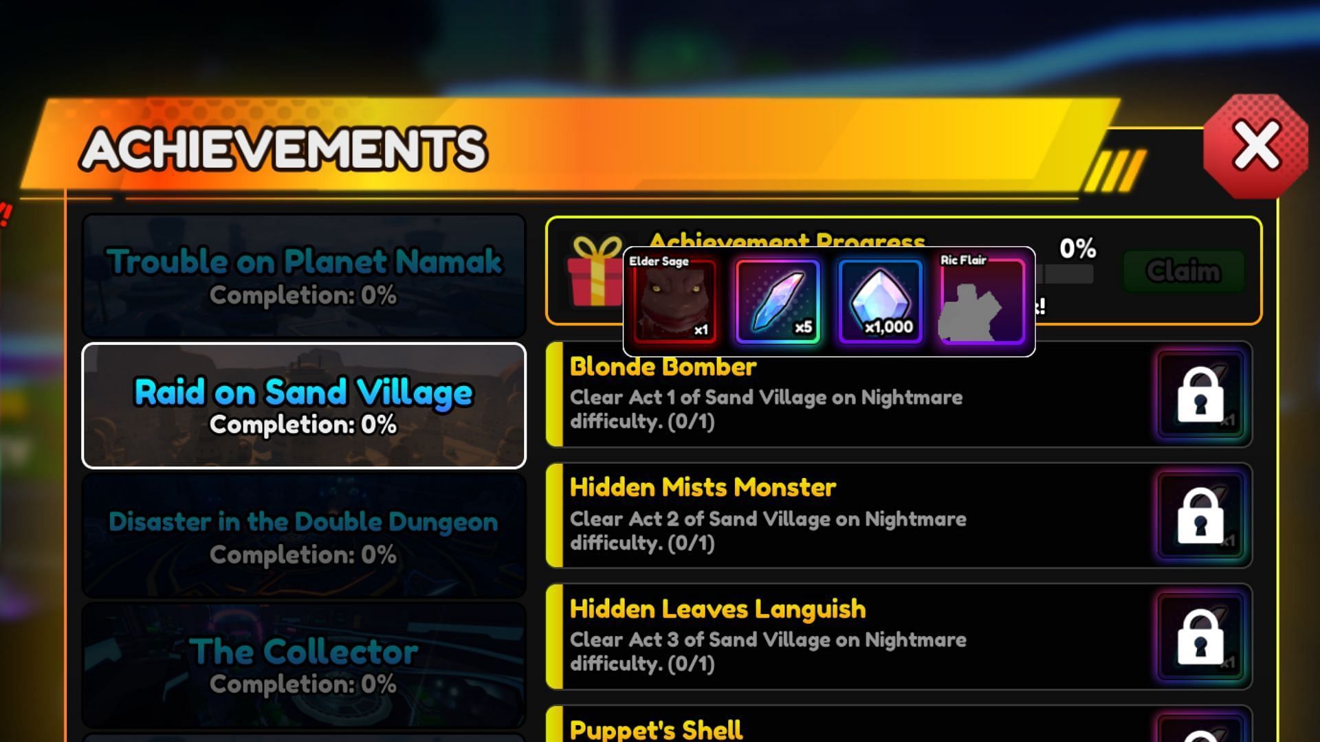 Complete achievements for Mounts, Emotes, and more (Image via Roblox)