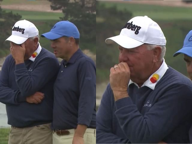 WATCH: Retiring golfer Mark O&rsquo;Meara breaks down after finishing his