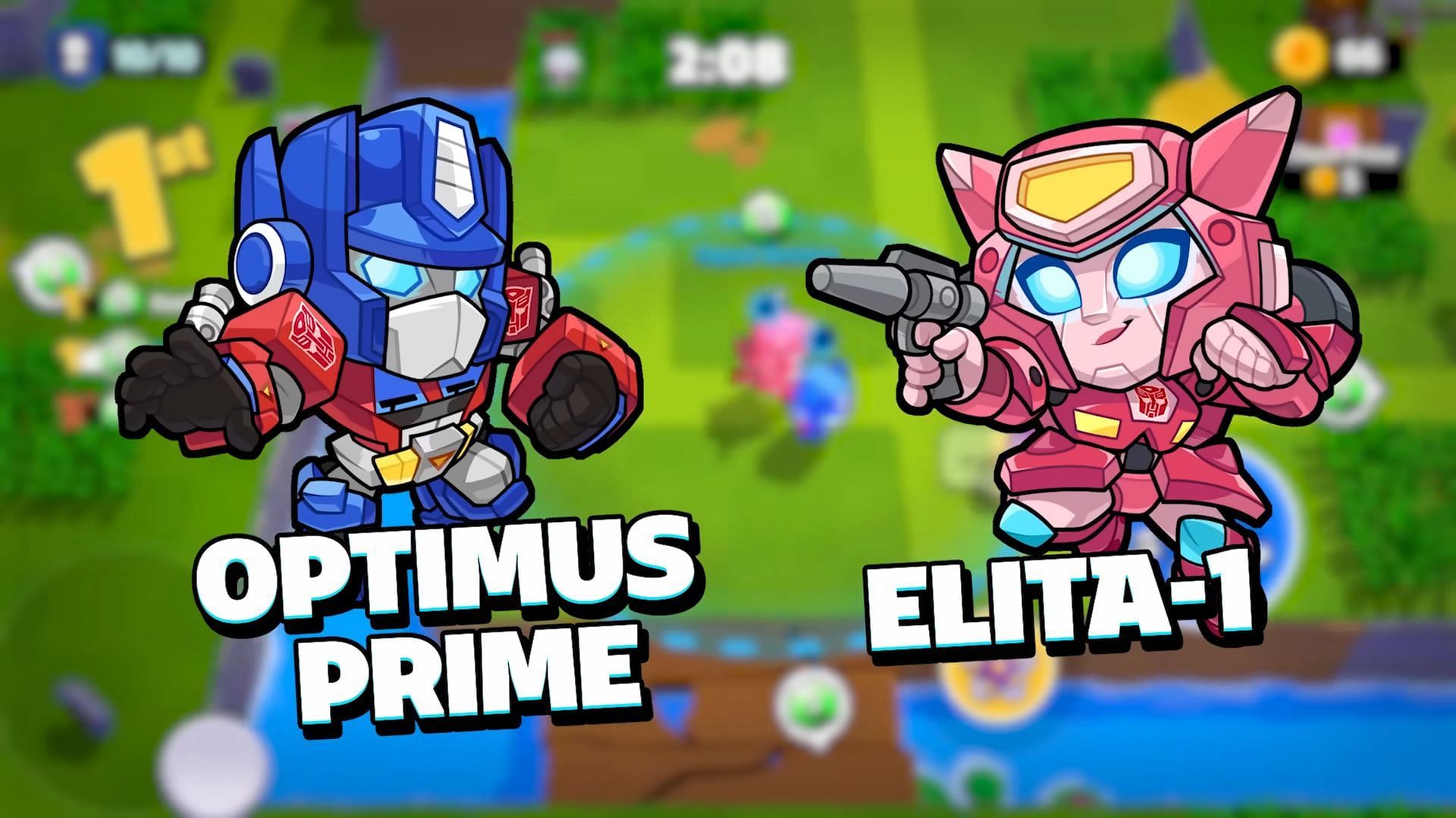 Optimus Prime and Elita-1 are coming to Squad Busters (Image via Supercell)