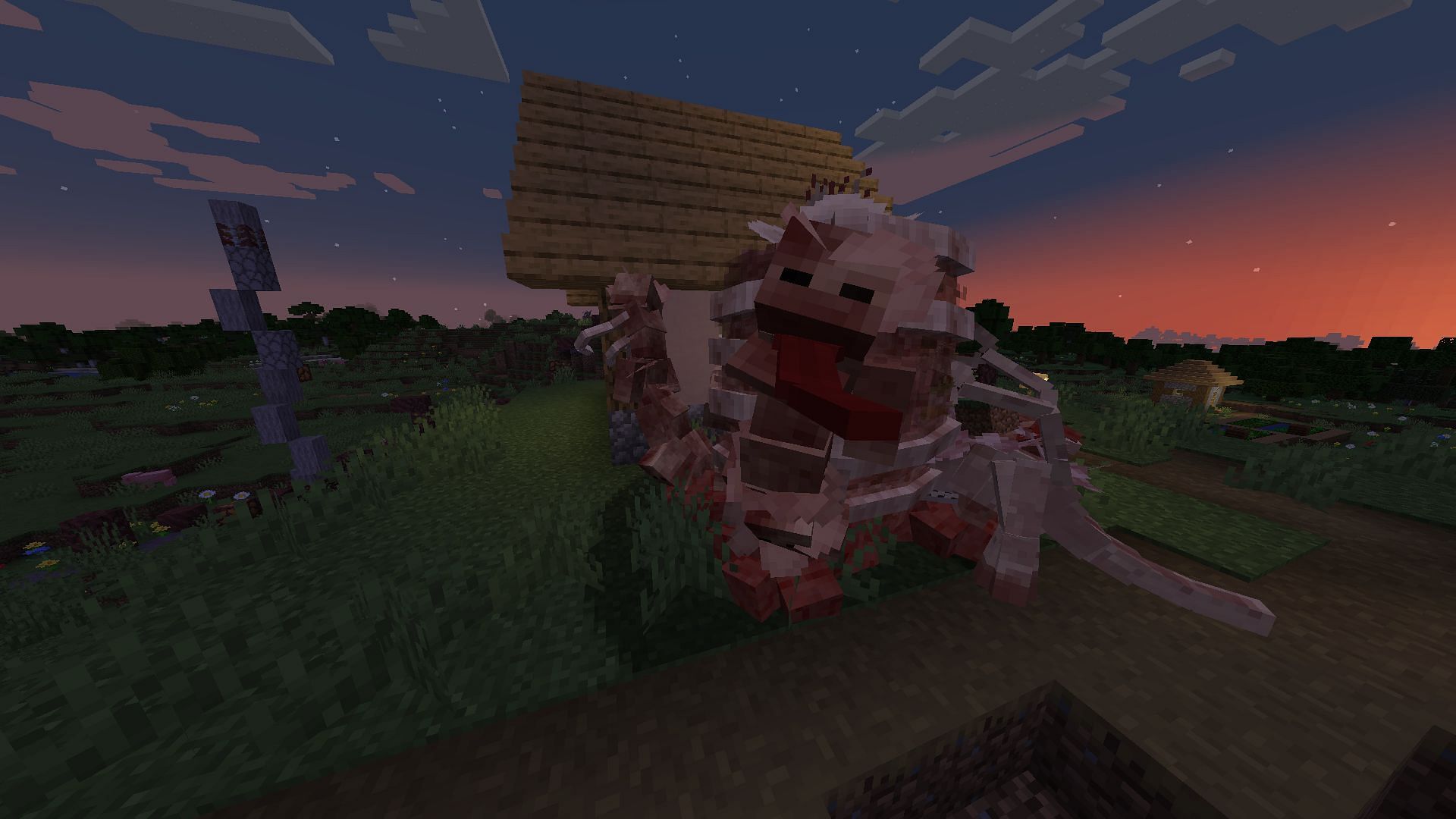 A Proto Hivemind in the Fungal Infection: Spore Minecraft mod (Image via Harbinger)