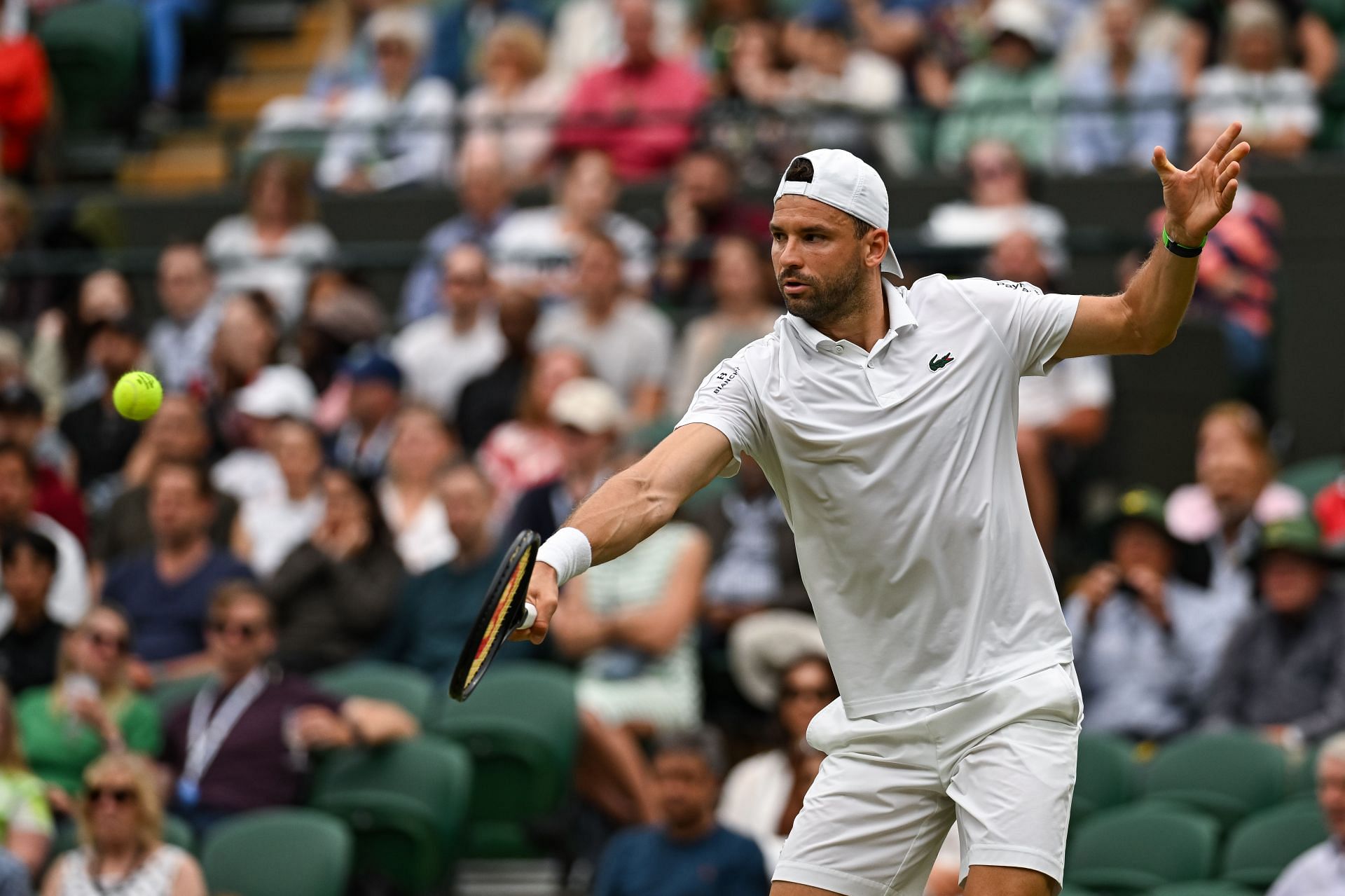 Grigor Dimitrov at day five of the 2024 Wimbledon Championships (Image via: Getty)