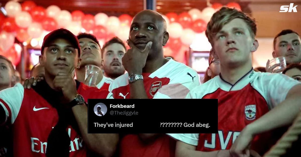 Arsenal fans react to defender injury in UEFA Nations League clash