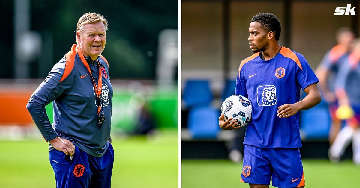 Ronald Koeman (left) and Jurrien Timber