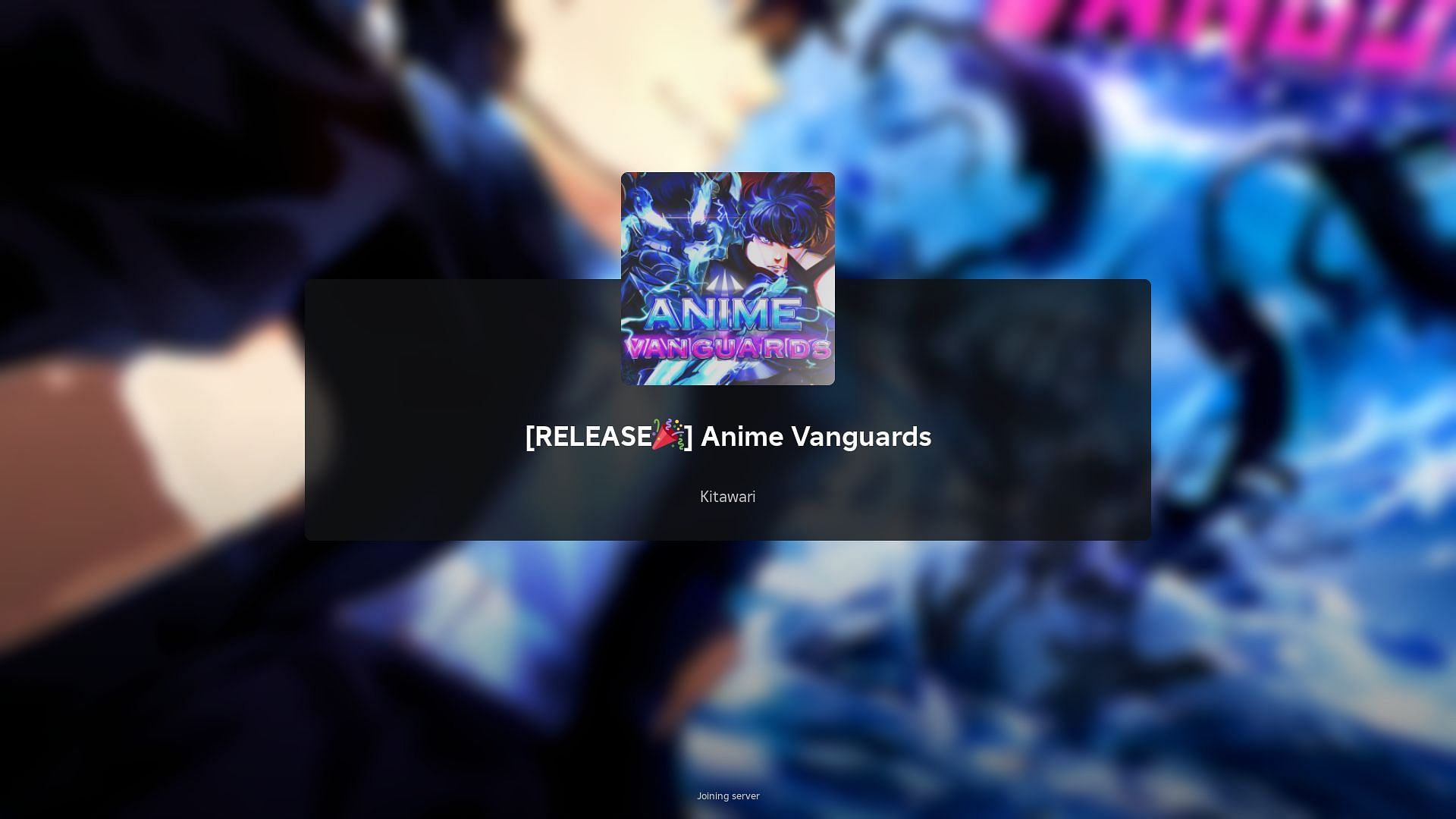 Roblox Anime Vanguards