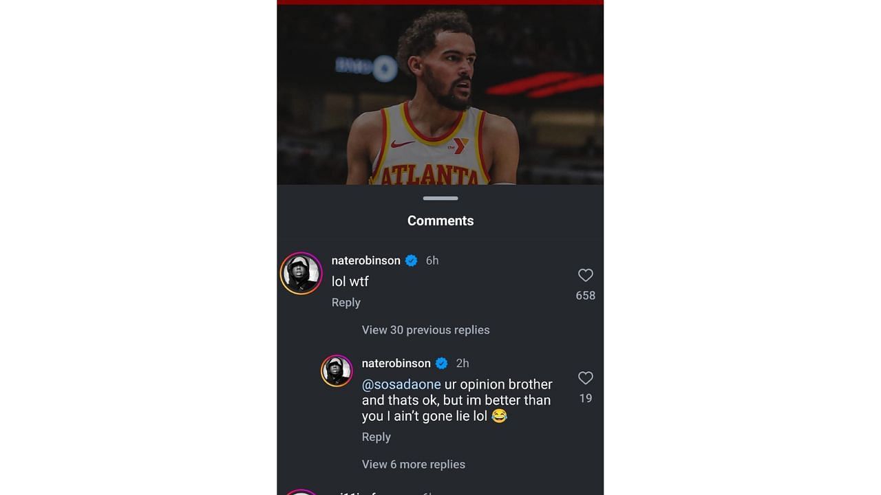 Nate Robinson, one of Steph Curry&#039;s former teammates, reacts to Trae Young&#039;s audacious comments. [photo: @sportscenter/IG]