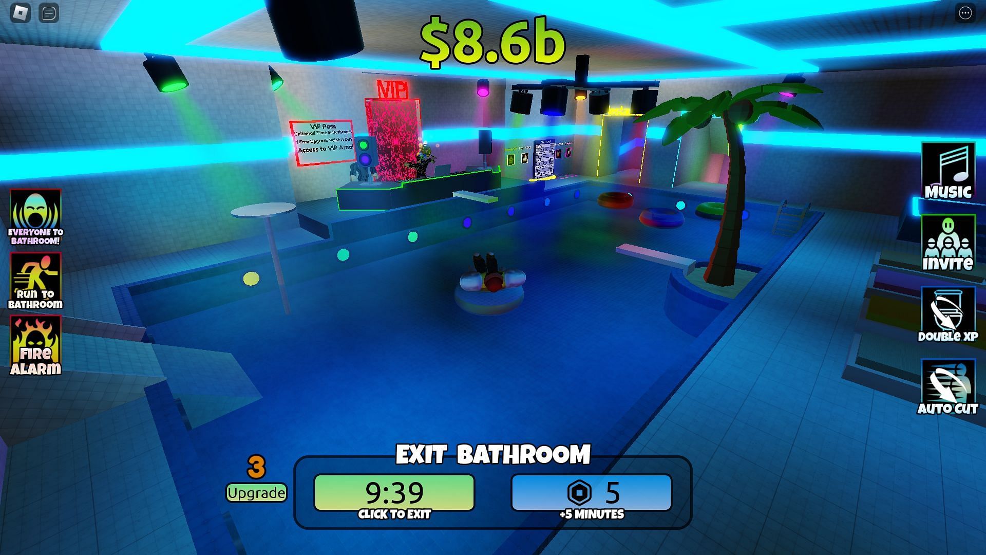 Access premium features from the HUD (Image via Roblox)