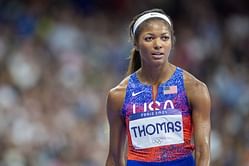 Gabby Thomas breaks silence after finishing second in her first race after the Paris Olympics at Athlos NYC-"End of discussion"