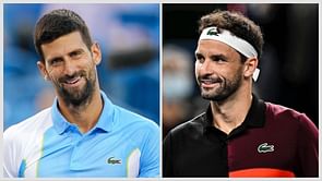 WATCH: Novak Djokovic and Grigor Dimitrov perform hilarious striptease, draw loud cheers from the crowd during exhibition match in Bulgaria